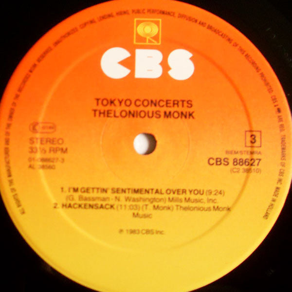 Thelonious Monk : Tokyo Concerts (2xLP, Gat)