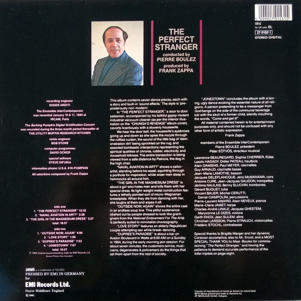 Boulez* Conducts Zappa* : The Perfect Stranger (LP, Album, DMM)