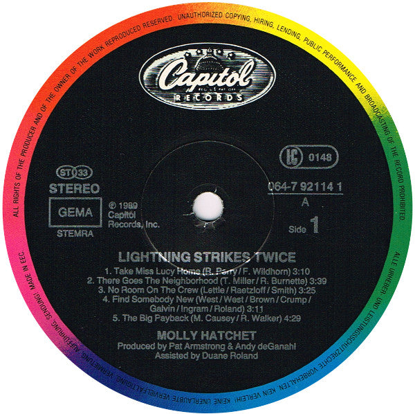 Molly Hatchet ~ Lightning Strikes Twice (Vinyl) - Djungel & Jazz