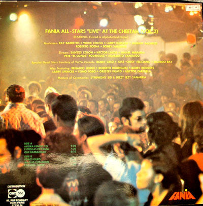 Fania All Stars : Live Vol. 2 At The Cheetah (LP, Album, RE)
