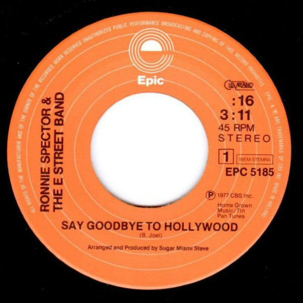Ronnie Spector And The E-Street Band ~ Say Goodbye To Hollywood (Vinyl) - Djungel & Jazz