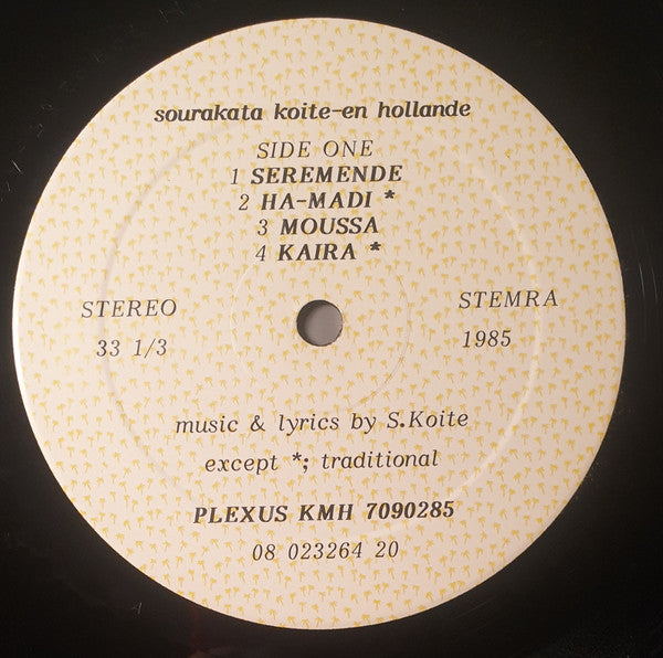 Sourakata Koite ~ En Hollande (Vinyl) - Djungel & Jazz