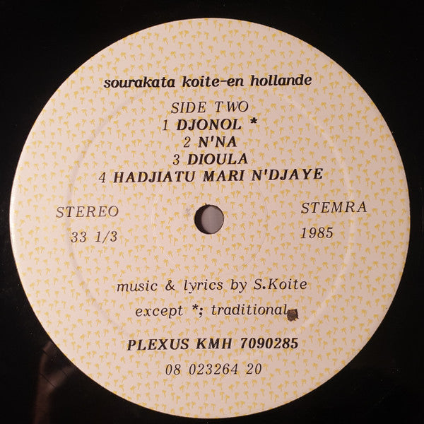 Sourakata Koite ~ En Hollande (Vinyl) - Djungel & Jazz