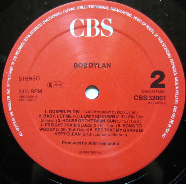 Bob Dylan ~ Bob Dylan (Vinyl) - Djungel & Jazz