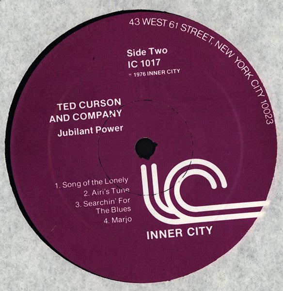 Ted Curson & Company ~ Jubilant Power (Vinyl) - Djungel & Jazz