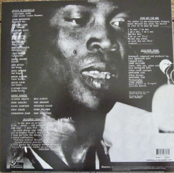 Fẹlá And Afrika 70 ~ Fear Not For Man (Vinyl) - Djungel & Jazz