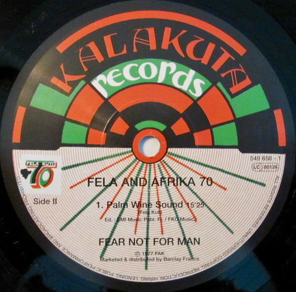Fẹlá And Afrika 70 ~ Fear Not For Man (Vinyl) - Djungel & Jazz