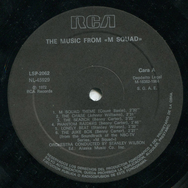 Stanley Wilson ~ The Music From "M Squad" (Vinyl) - Djungel & Jazz