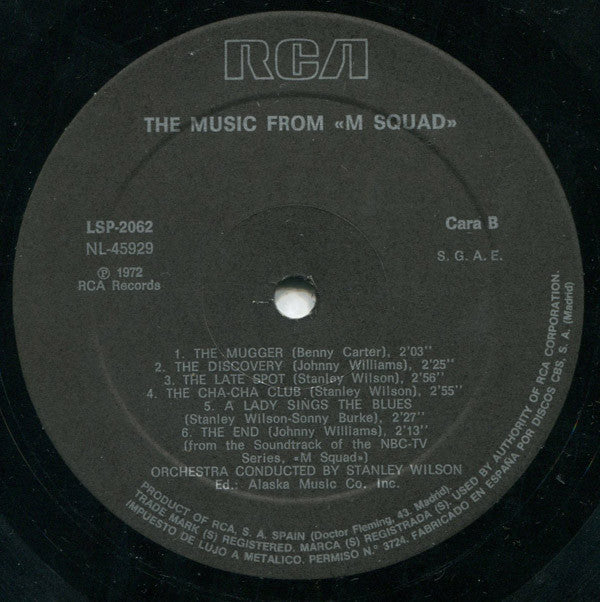 Stanley Wilson ~ The Music From "M Squad" (Vinyl) - Djungel & Jazz
