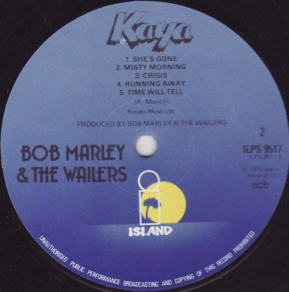 Bob Marley & The Wailers ~ Kaya (Vinyl) - Djungel & Jazz