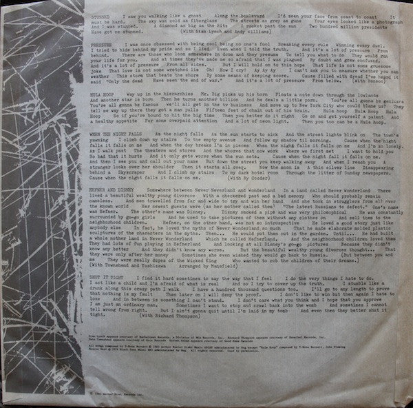 T-Bone Burnett : Proof Through The Night (LP, Album)