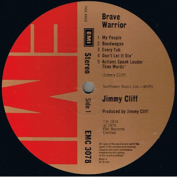 Jimmy Cliff ~ Brave Warrior (Vinyl) - Djungel & Jazz