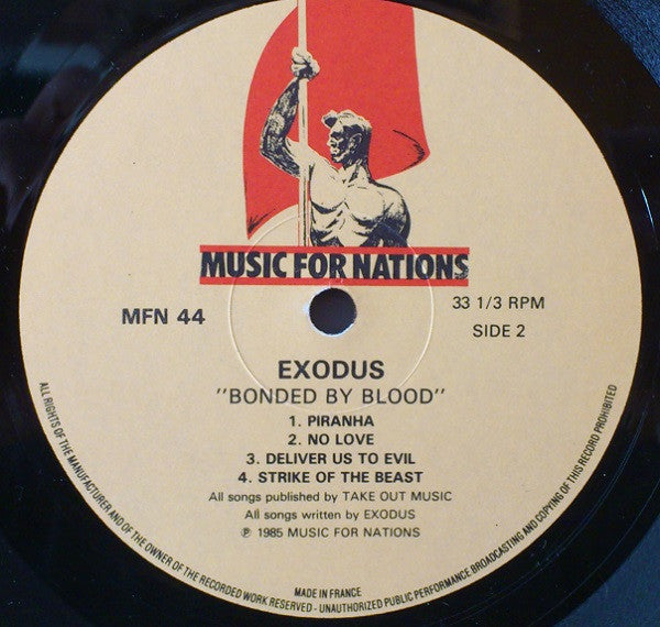 Exodus (6) : Bonded By Blood (LP, Album)