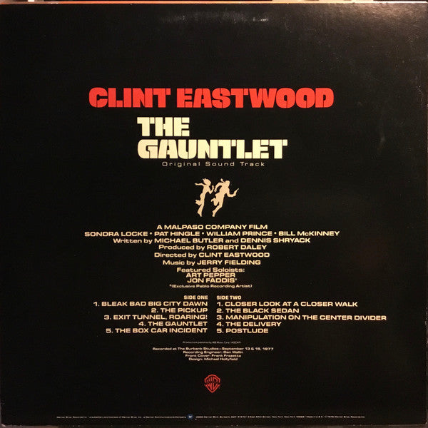 Jerry Fielding : The Gauntlet (Original Sound Track) (LP, Album, Los)
