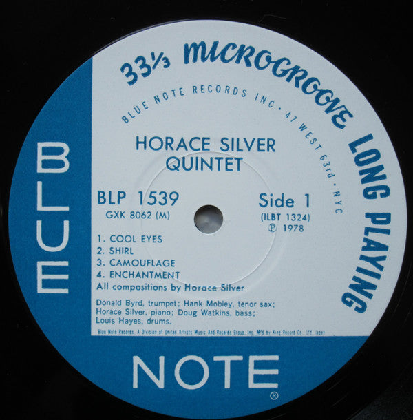 The Horace Silver Quintet ~ 6 Pieces Of Silver (Vinyl) - Djungel & Jazz