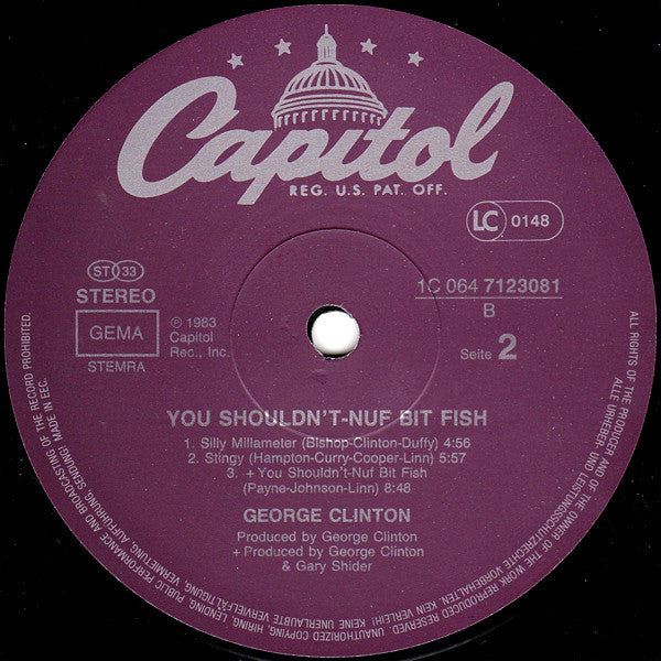 George Clinton : You Shouldn't-Nuf Bit Fish (LP, Album, M/Print)
