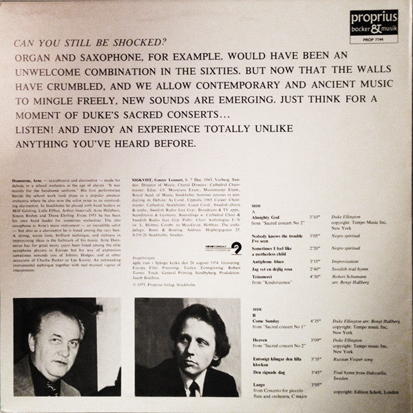 Arne Domnérus With Gustaf Sjökvist ~ Antiphone Blues (Vinyl) - Djungel & Jazz