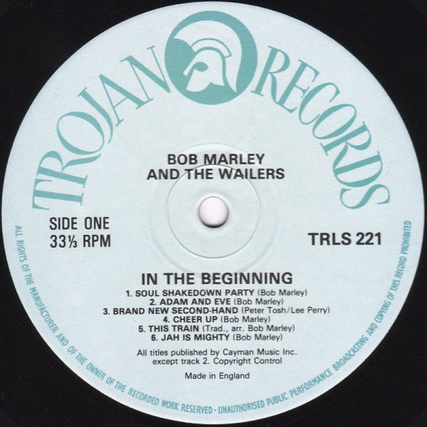 Bob Marley & The Wailers : In The Beginning (LP, Comp)
