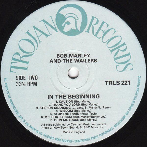 Bob Marley & The Wailers : In The Beginning (LP, Comp)