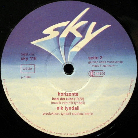 Nik Tyndall ~ Horizonte (Vinyl) - Djungel & Jazz