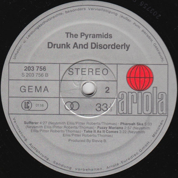 The Pyramids ~ Drunk And Disorderly (Vinyl) - Djungel & Jazz