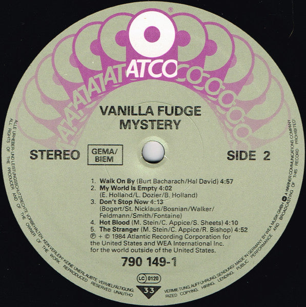 Vanilla Fudge ~ Mystery (Vinyl) - Djungel & Jazz
