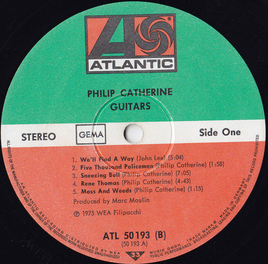 Philip Catherine ~ Guitars (Vinyl) - Djungel & Jazz