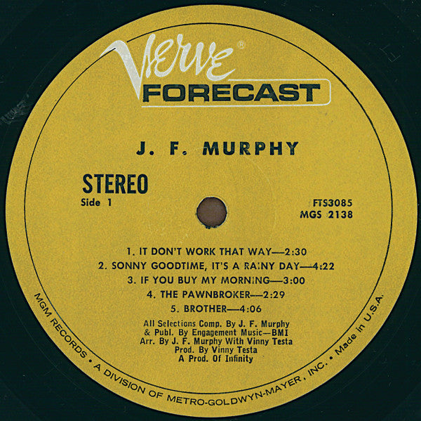 J. F. Murphy ~ J. F. Murphy (Vinyl) - Djungel & Jazz