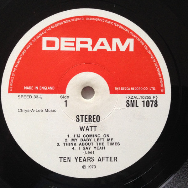 Ten Years After ~ Watt (Vinyl) - Djungel & Jazz