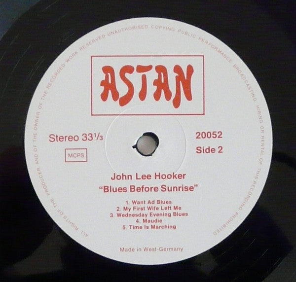 John Lee Hooker ~ Blues Before Sunrise (Vinyl) - Djungel & Jazz