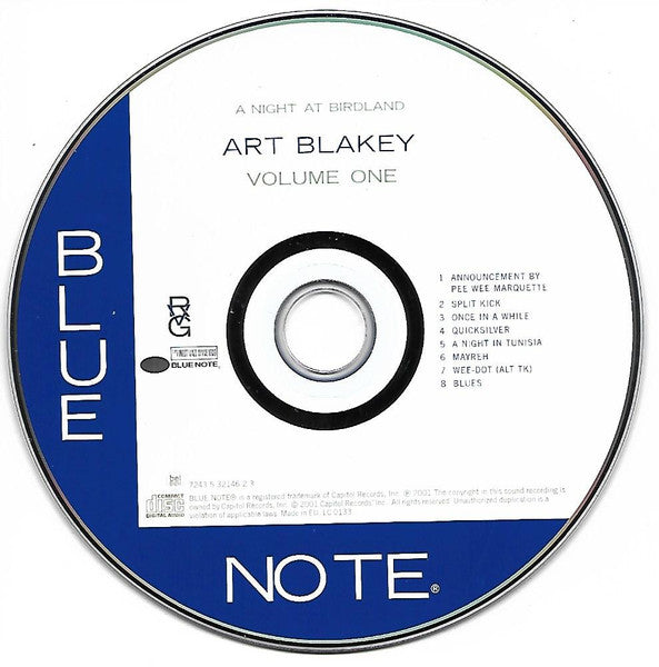Art Blakey Quintet ~ A Night At Birdland, Volume 1 (Vinyl) - Djungel & Jazz