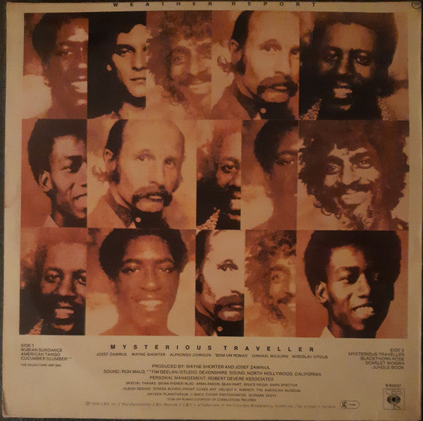 Weather Report ~ Mysterious Traveller (Vinyl) - Djungel & Jazz