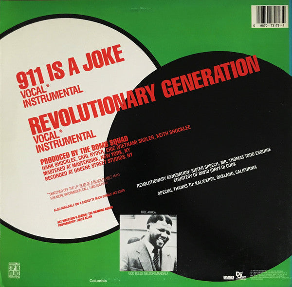 Public Enemy ~ 911 Is A Joke (Vinyl) - Djungel & Jazz