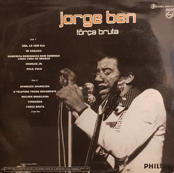 Jorge Ben : Fôrça Bruta (LP, Album, RE)