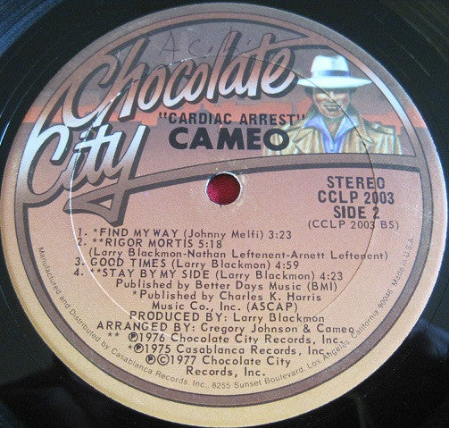 Cameo : Cardiac Arrest (LP, Album, San)