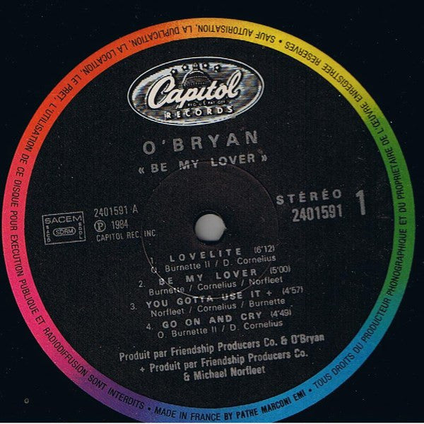 O'Bryan : Be My Lover (LP, Album)