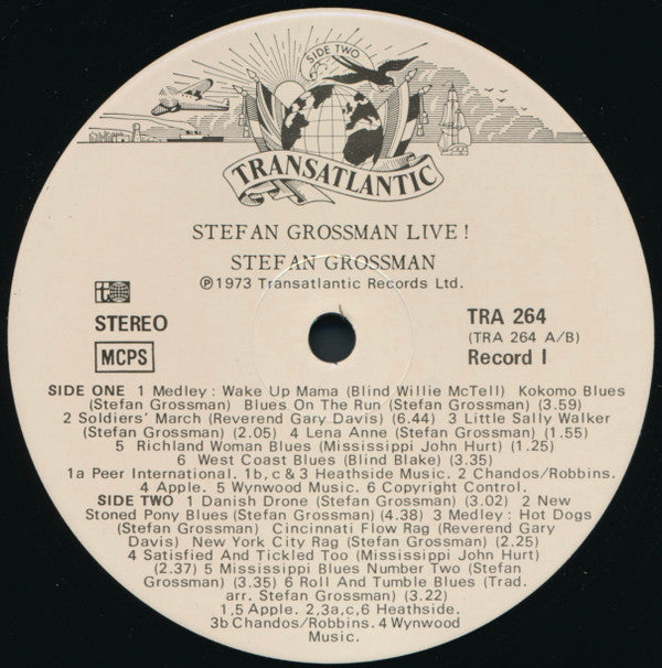 Stefan Grossman ~ Stefan Grossman Live! (Vinyl) - Djungel & Jazz