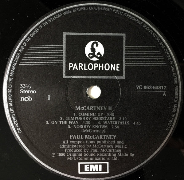 Paul McCartney ~ McCartney II (Vinyl) - Djungel & Jazz