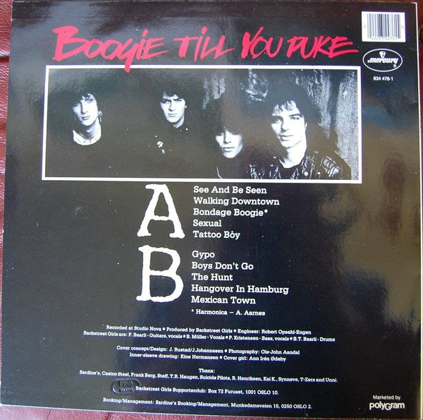 Backstreet Girls ~ Boogie Till You Puke (Vinyl) - Djungel & Jazz