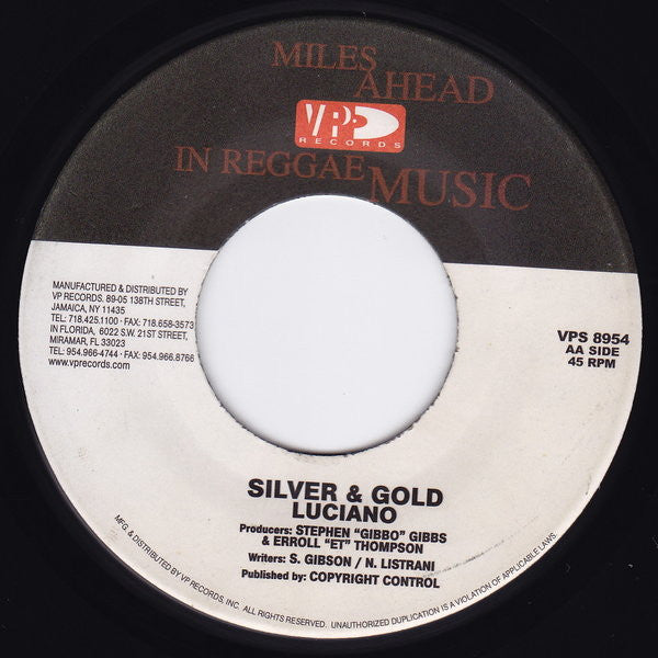 Bascom X / Luciano (2) : Lonely Girl / Silver & Gold (7")