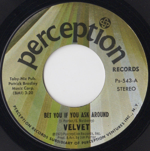Velvet  ~ Bet You If You Ask Around (Vinyl) - Djungel & Jazz