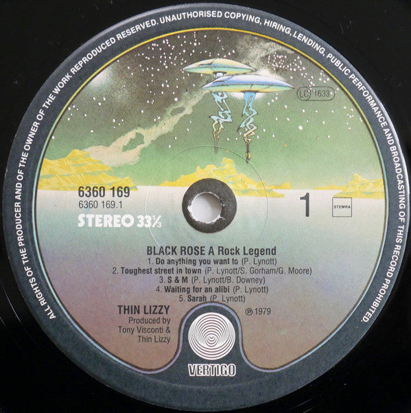 Thin Lizzy ~ Black Rose (A Rock Legend) (Vinyl) - Djungel & Jazz