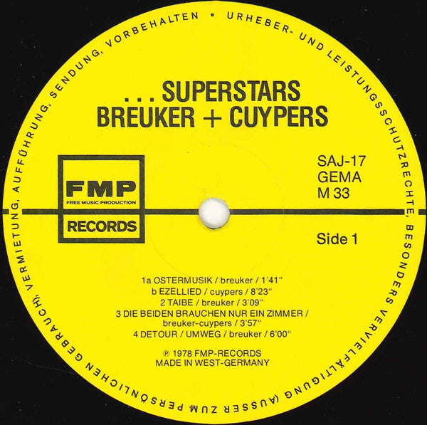 Willem Breuker & Leo Cuypers ~ ...Superstars (Vinyl) - Djungel & Jazz