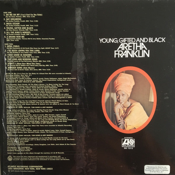 Aretha Franklin ~ Young, Gifted And Black (Vinyl) - Djungel & Jazz