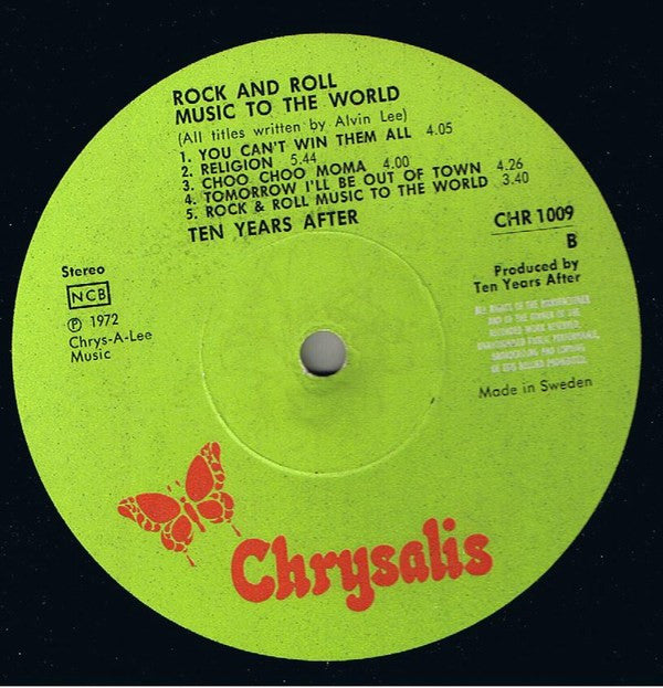 Ten Years After : Rock & Roll Music To The World (LP, Album, Gat)