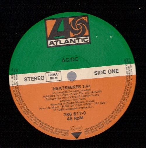 AC/DC : Heatseeker (12", Ltd, Gat)