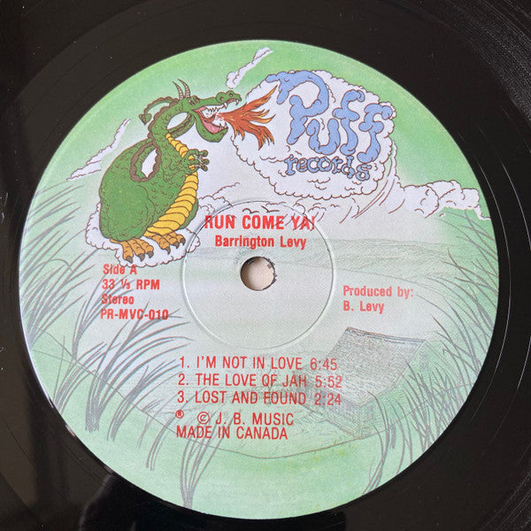 Barrington Levy : Run Come Ya! (LP, Album)