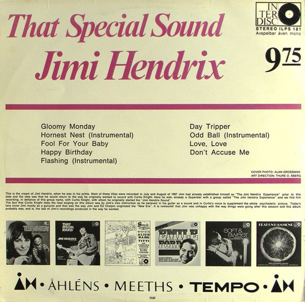 Jimi Hendrix & Curtis Knight : That Special Sound (LP, Comp)