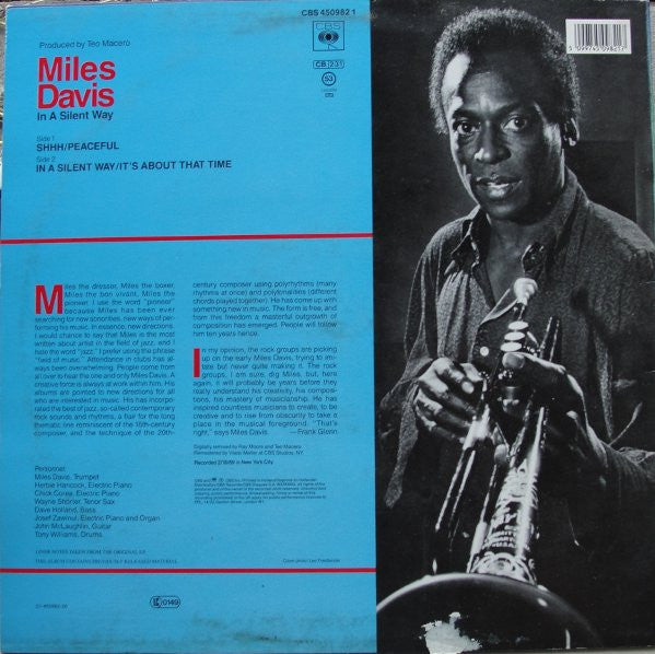 Miles Davis ~ In A Silent Way (Vinyl) - Djungel & Jazz