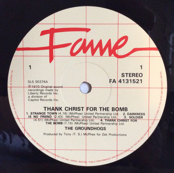 The Groundhogs ~ Thank Christ For The Bomb (Vinyl) - Djungel & Jazz